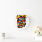 Success Fighter Quote Ronde Klok (Huis)