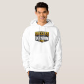 Success Gold Typography on Black Hoodie (Voorkant volledig)