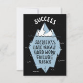 Success Hard Work Motivation Bedankkaart (Voorkant)
