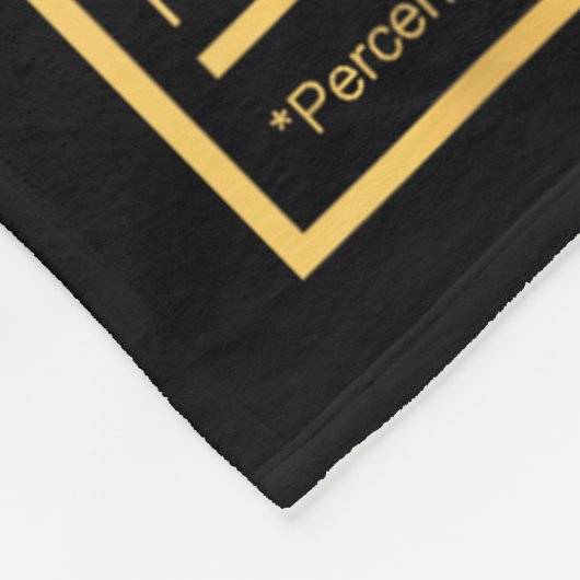 Success Ingredients Nutritional Facts Motivational Fleece Deken (Hoek)