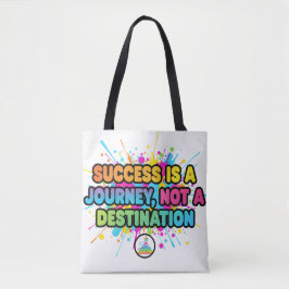 Success Is a Journey Motivational Quote Design Tote Bag