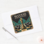 Success Is The Best Revenge Vierkante Sticker (Envelop)