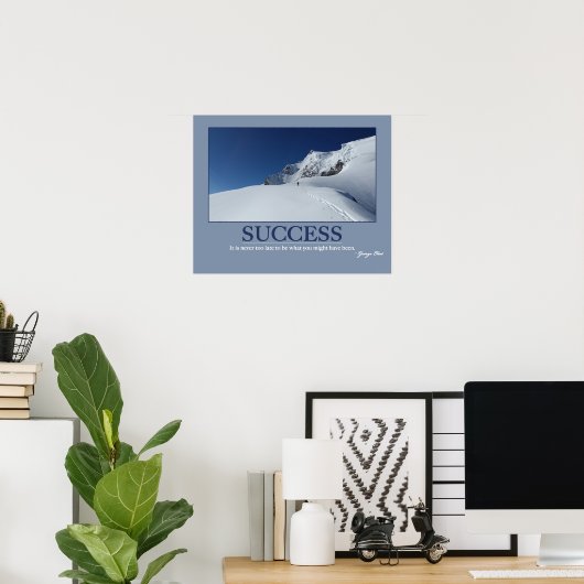 SUCCESS ~ Motivation Quote Poster (Thuiskantoor)