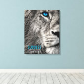 Success My Only Option Motivational Quote Canvas Afdruk (Insitu (Houten vloer))