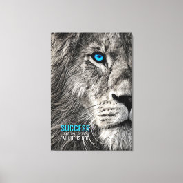 Success My Only Option Motivational Quote Canvas Afdruk