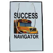 Success Navigator School Bus Bestuurder Medium Cadeauzakje (Voorkant)