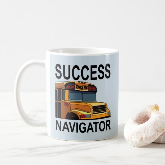 Success Navigator School Bus Chauffeur Koffiemok (Met donut)