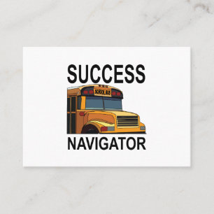 Success Navigator School Bus Chauffeur Visitekaartje