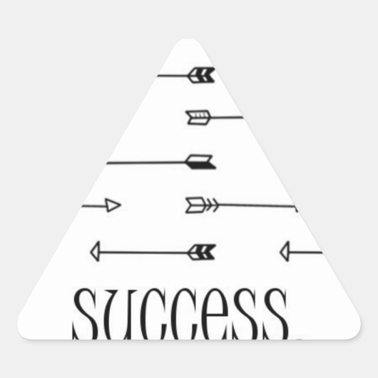 Success pijl print patroon pijlen hipster offerte sticker (Voorkant)