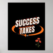 Success Takes Time – Stay Patient Stay Consistent Poster (Voorkant)