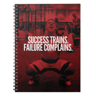 Success Treinen falen klachten. Gym Motivatie Notitieboek