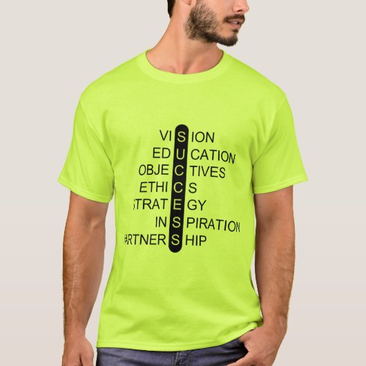 Success - Vision - Education - Objectives T-shirt (Voorkant)