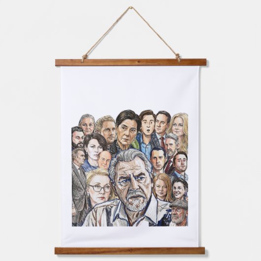 Succession - Collage Hangend Wandkleed (Voorkant)
