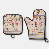 Succession, Kandinsky  Ovenwant & Pannenlap Set (Voorkant)