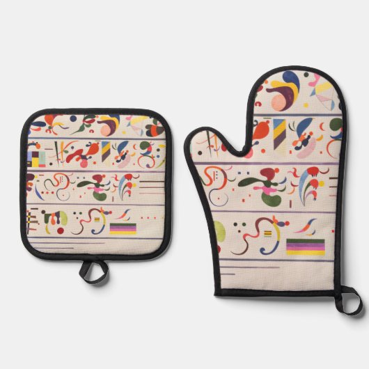 Succession, Kandinsky  Ovenwant & Pannenlap Set (Voorkant)