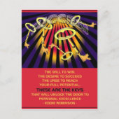 successleutels briefkaart (Voorkant)