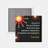 Succesvermelding Motivatie zwart magneet (Voorkant / Achterkant)