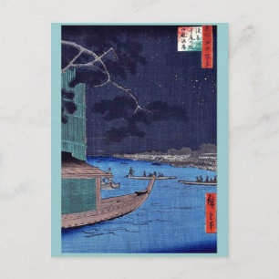 Succesvol, Asakusa, door Andō,Hiroshige Briefkaart