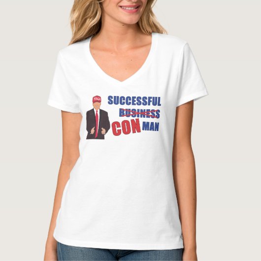 Succesvol CON-Man - Trump T-shirt (Voorkant)