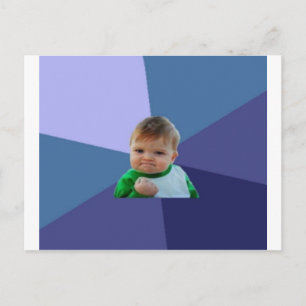 Succesvol kind briefkaart