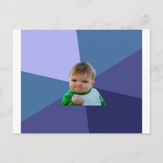 Succesvol kind briefkaart (Voorkant)