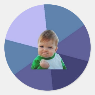 Succesvol Kind Ronde Sticker