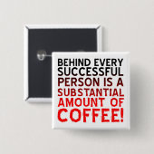Succesvol Koffie Persoon Grappige Knop Speldje Pin (Voorkant /achterkant)