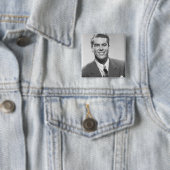 Succesvol Man Vierkante Button 5,1 Cm (In situ)