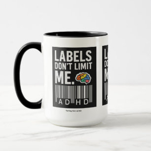 Succesvol met ADHD* Labels beperken me niet Mok