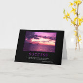 Succesvol Wenskaart Kaart (Gele Bloem)