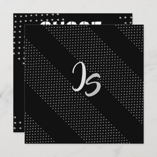 Succesvol zakenman Persoonlijk zilver monogram Kaart (Voorkant / Achterkant)