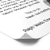 Succesvol zijn in het leven - Ralph Emerson Poster (Hoek)