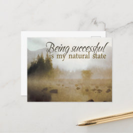 "Succesvol zijn" Motivatie Affirmatie Briefkaart