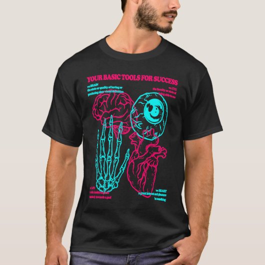 Succesvolle basisgereedschappen Anatomical Heart E T-shirt (Voorkant)