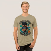 Succesvolle Cool Boy Beer Design Tri-Blend Shirt (Voorkant volledig)