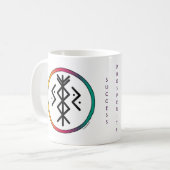 Succesvolle en welvarende Bindrune Coffee-Mok Koffiemok (Voorkant links)