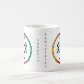 Succesvolle en welvarende Bindrune Coffee-Mok Koffiemok (Center)