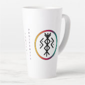 Succesvolle en welvarende Bindrune Latte Mok (Rechterhoek)