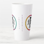 Succesvolle en welvarende Bindrune Latte Mok (Voorkant)