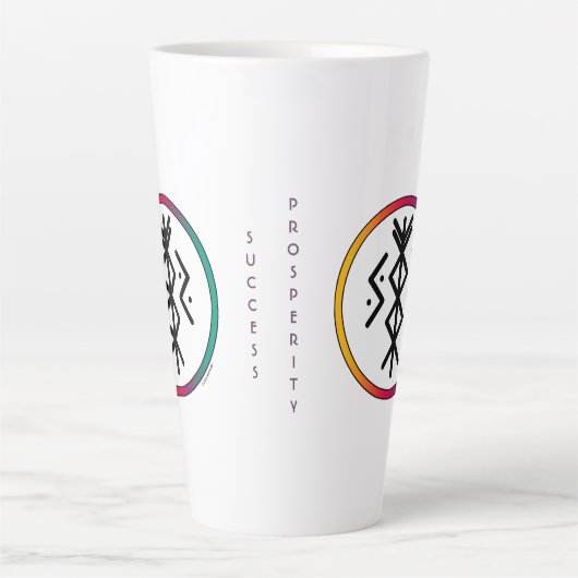 Succesvolle en welvarende Bindrune Latte Mok (Voorkant)