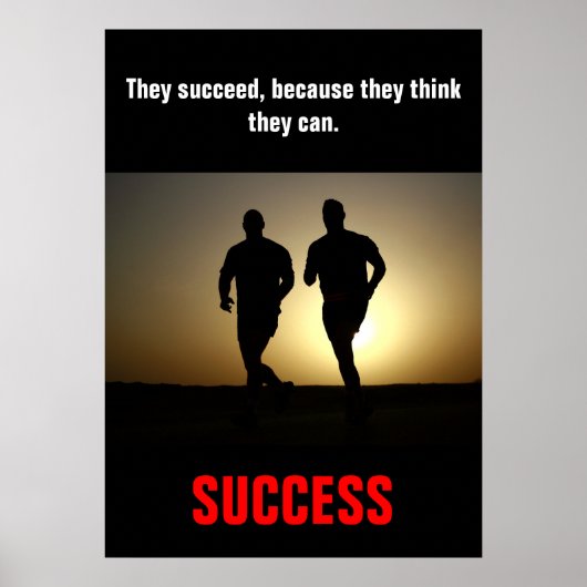Succesvolle geschiktheidstraining Motivatie Poster (Voorkant)