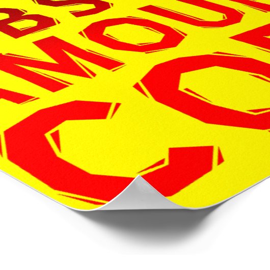 Succesvolle Koffiepersoon Funny Poster Sign Placar (Hoek)