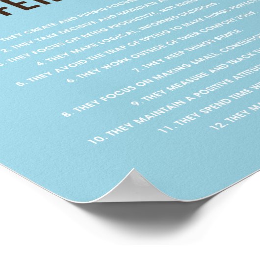 Succesvolle mensen 8 x 10-inch art afdrukken poster (Hoek)