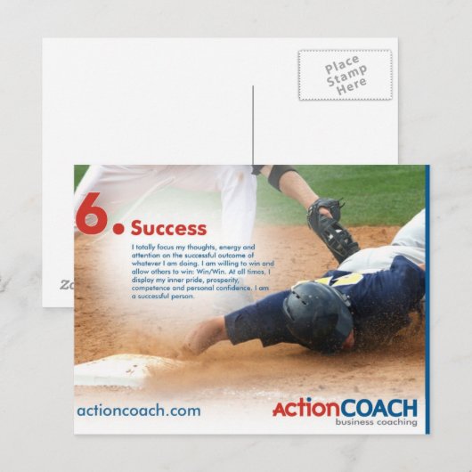 Succesvolle postkaart (Voorkant / Achterkant)