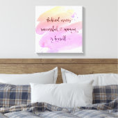 Succesvolle schrijfwijze voor roze Waterverf van e Canvas Afdruk (Insitu (Slaapkamer))