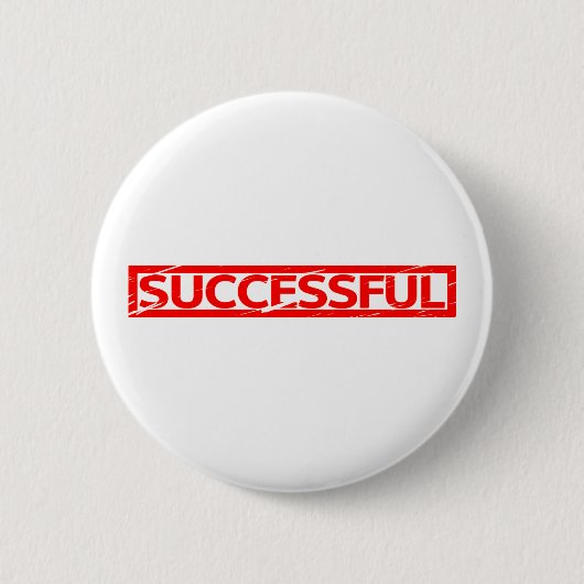 Succesvolle stempel ronde button 5,7 cm (Voorkant)