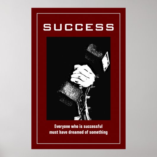 Succesvolle training in online gebouwen Motivatie Poster (Voorkant)