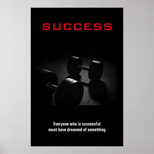 Succesvolle training in online gebouwen Motivatie Poster (Voorkant)