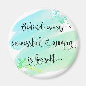 Succesvolle Typografie van de Blauwe Waterverf van Magneet (Voorkant)