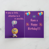 'Succesvolle vergrijzing'-vogelkaart Bedankkaart (Binnen)